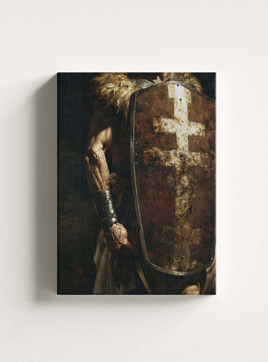 Joshua 1:9 Encouraging Courage Christian Canvas by Holysteller