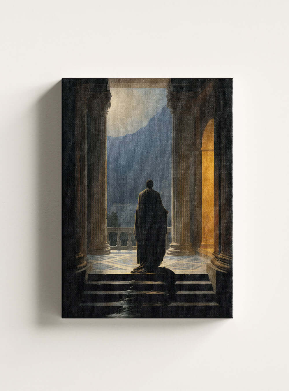 Luke 18:14 Philosopher Mountain View - Christian Home Decor Canvas Print