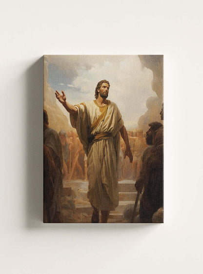 Mark 10:45 Spiritual Leader Art - Christian Canvas Print