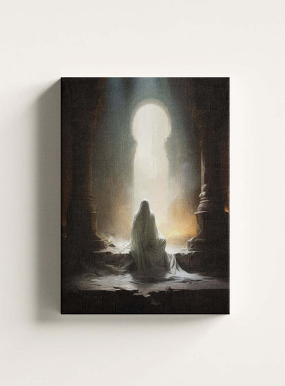 Mark 16:6 Enigmatic Ruins Christian Art Canvas Print