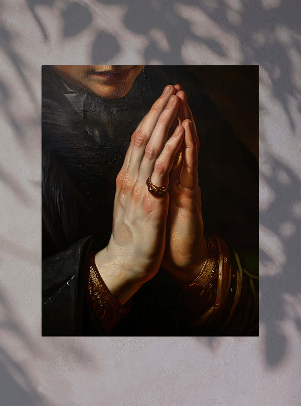 Matthew 21:22 Praying Hands Faith Poster - Christian Artwork Print