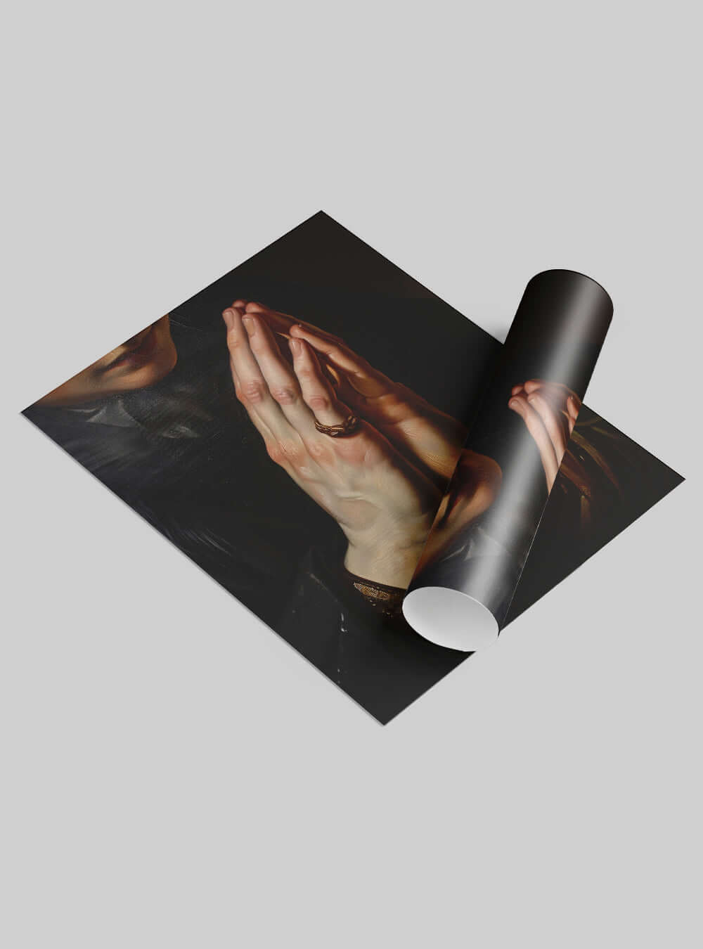 Matthew 21:22 Praying Hands Faith Poster - Christian Artwork Print