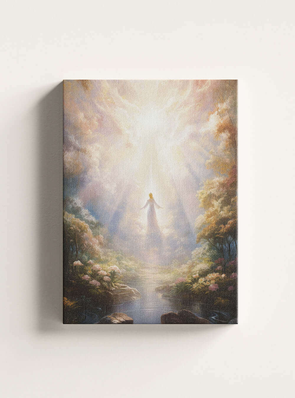 Matthew 6:33 Angelic Essence - Modern Christian Canvas Print