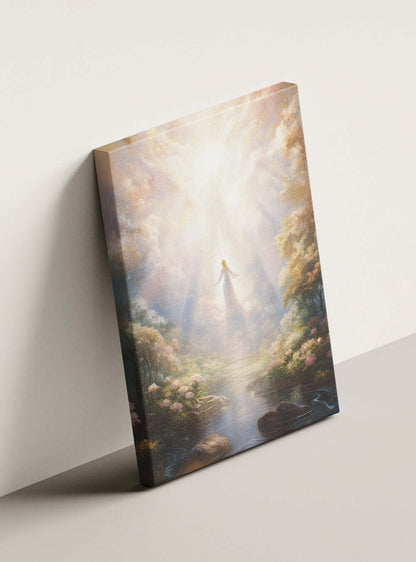 Matthew 6:33 Angelic Essence - Modern Christian Canvas Print