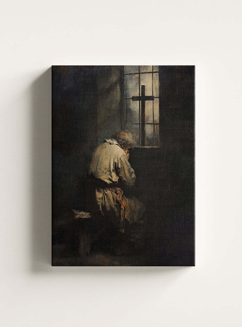 Matthew 6:6 Christ Painting Canvas by Holysteller