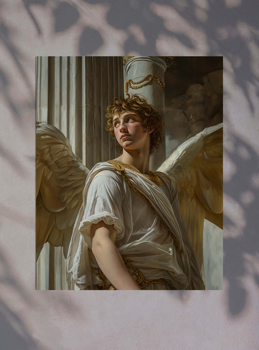 Neoclassical Angel Leadership Christian Poster - Religious Painting Print