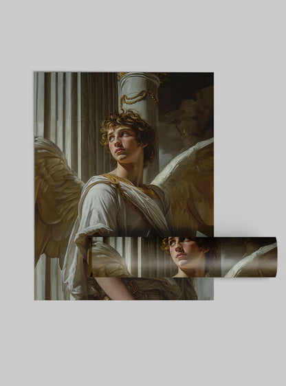 Neoclassical Angel Leadership Christian Poster - Religious Painting Print