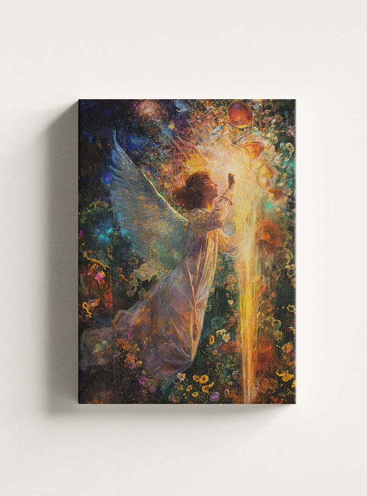 Neoclassical Archangel Gabriel Bible Verse Picture Canvas