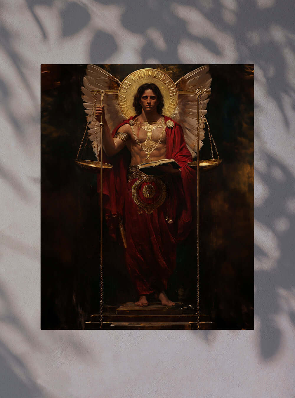 Neoclassical Balance Archangel - Christian Home Decor Poster Print