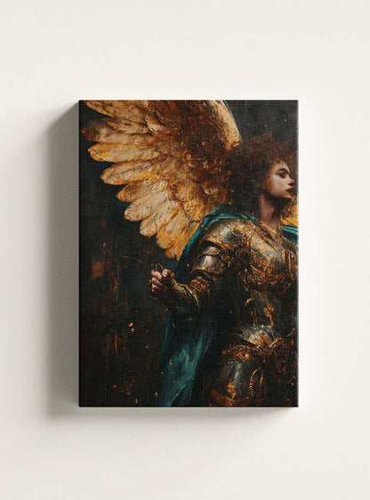 Neoclassical Christian Art: Resilience-themed Canvas Print by Holysteller