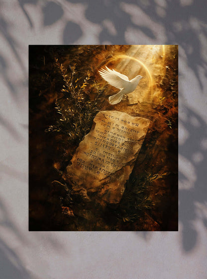 Neoclassical Christian Painting: Integrity Teaching Bible Art Print