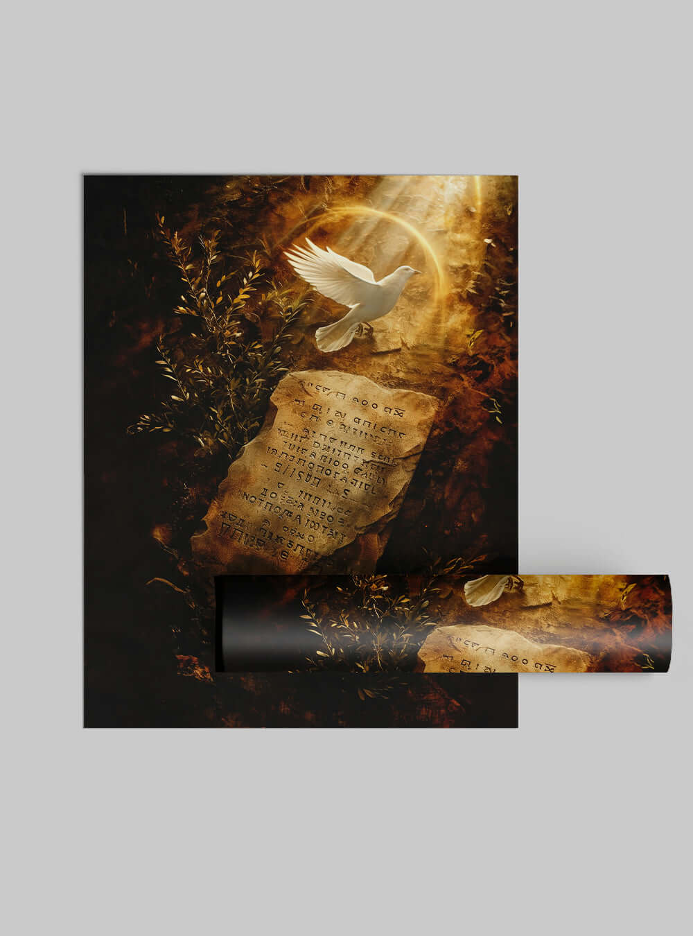 Neoclassical Christian Painting: Integrity Teaching Bible Art Print