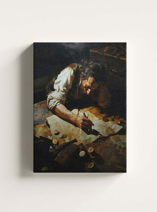 Neoclassical Christian Wall Decor: Contemplation Oil-style Canvas Artwork