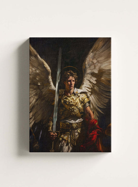 Neoclassical Patience Archangel Christian Canvas Art & Bible Image