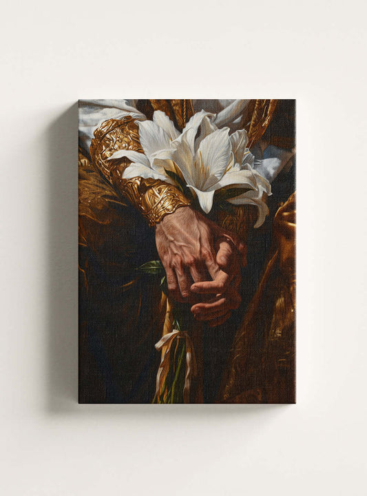 Neoclassical Serenity: Bible Verse Inspired, Christian Artwork Canvas by Holysteller