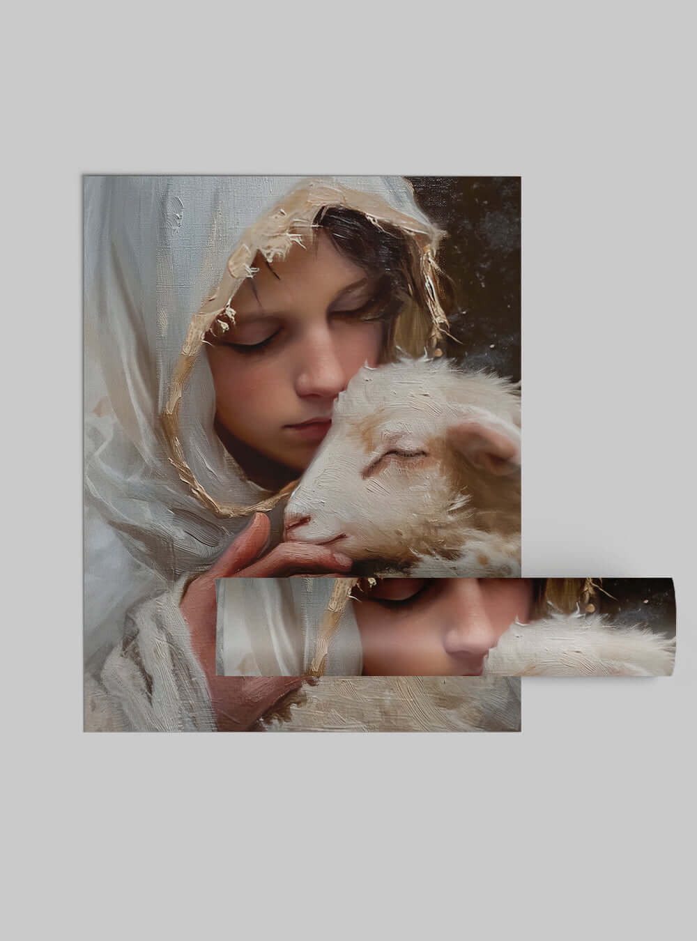 Neoclassical Serenity: Divine Light Poster Print - Christian Artwork