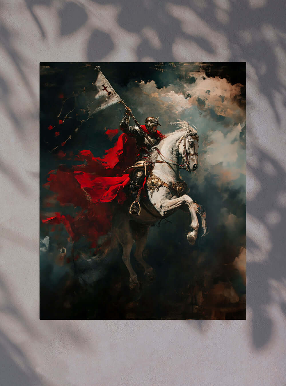 Neoclassical Valor: Resilient Grace Christian Poster Print