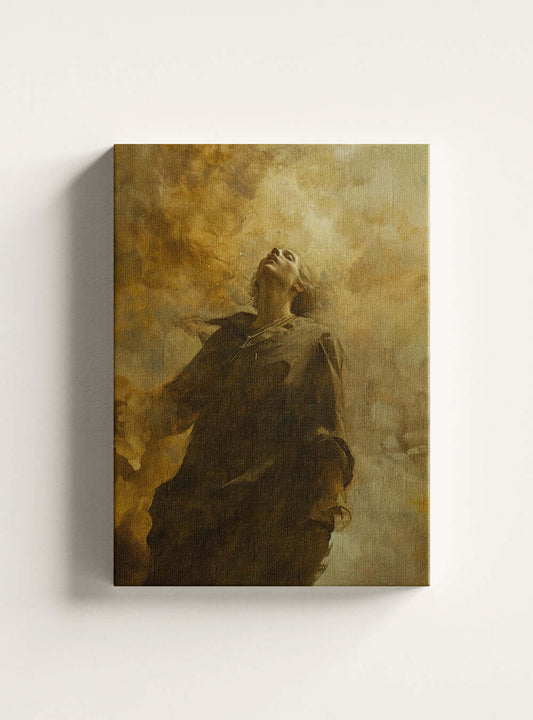 Neoclassical 'Resilient Faith' Christian Canvas Wall Art