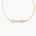 Personalized Verse Nameplate 14K Gold Plated Sterling Silver Bracelet