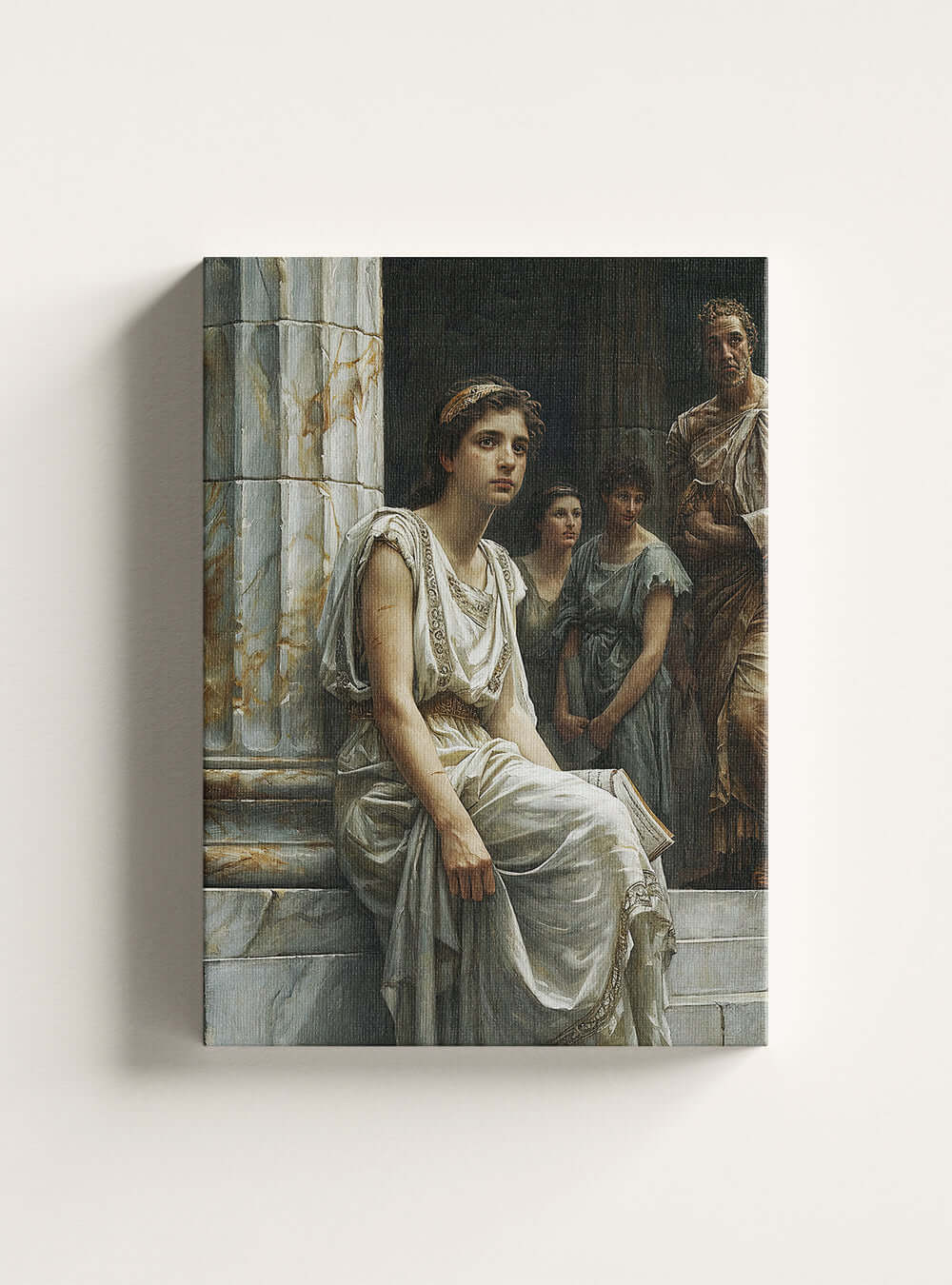 Philemon 1:7 Iconic Scripture Image Canvas - Christian Iconography Print