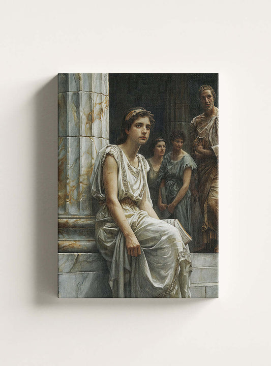 Philemon 1:7 Iconic Scripture Image Canvas - Christian Iconography Print