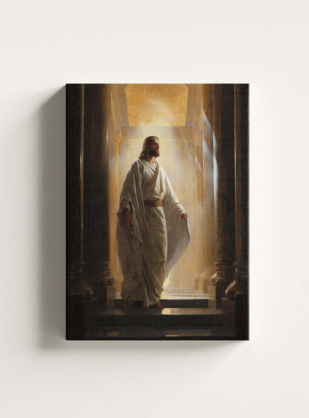 Philippians 3:7 Radiant Figure Bible Art Canvas Print