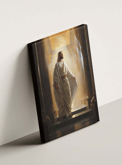 Philippians 3:7 Radiant Figure Bible Art Canvas Print