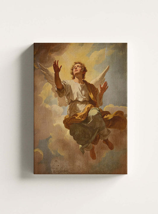 Practicing Gratitude Neoclassical Christ Painting Canvas