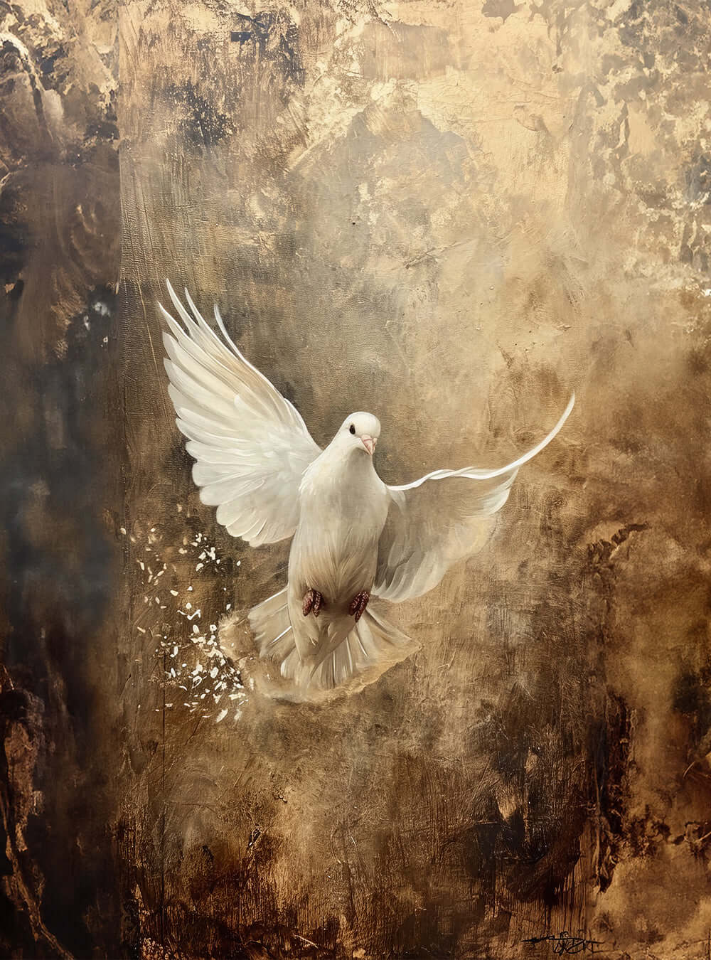 Proverbs 29:18 Christian Wall Decor: Inspirational Dove Vision - Holysteller Print