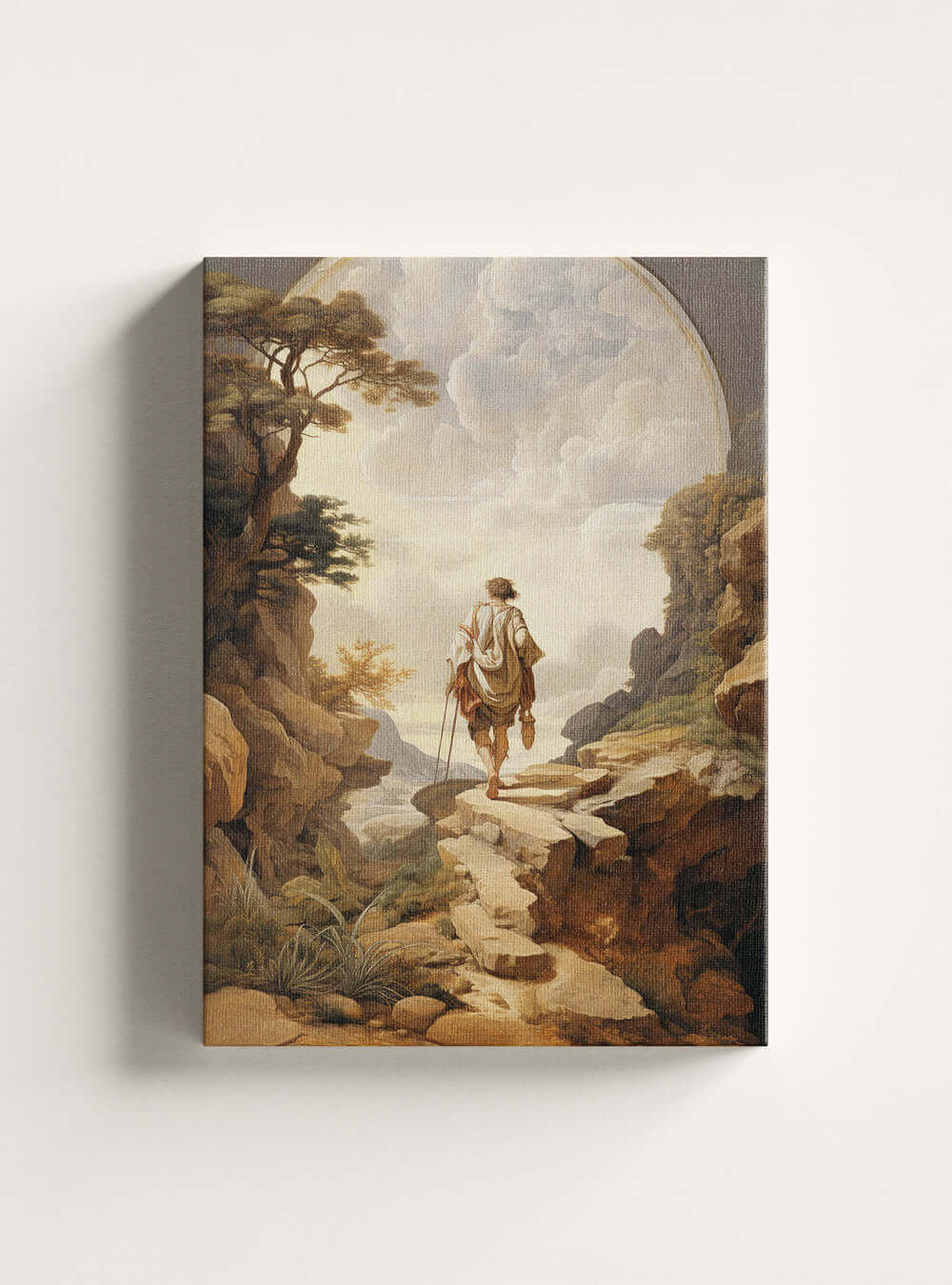 Proverbs 3:6 Wanderer Fog Christian Canvas Art Print