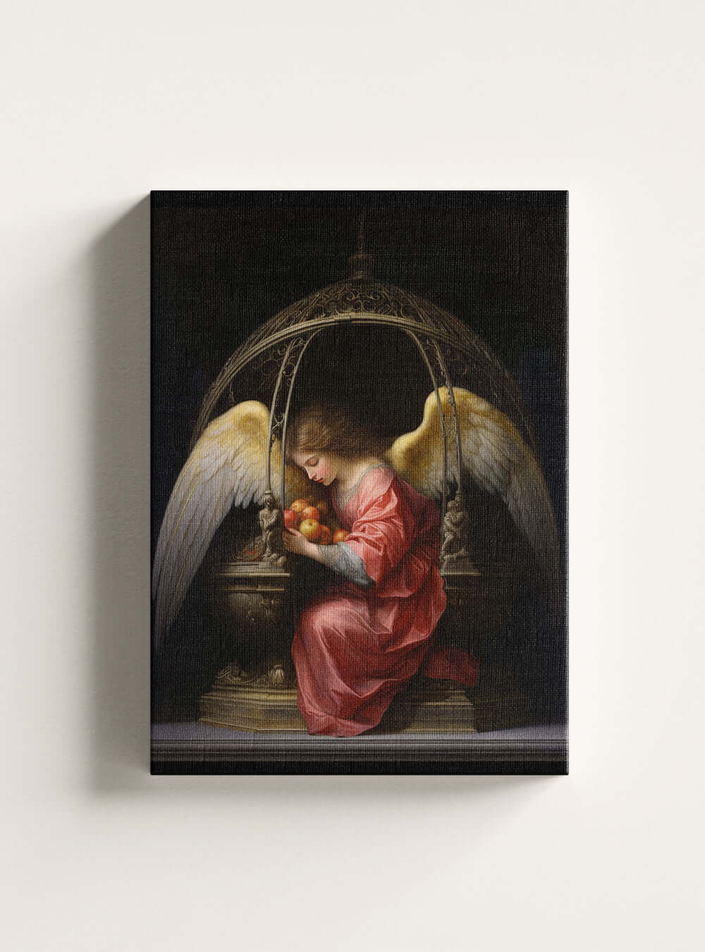 Psalm 18:1 Angelic Scene Christian Canvas Print