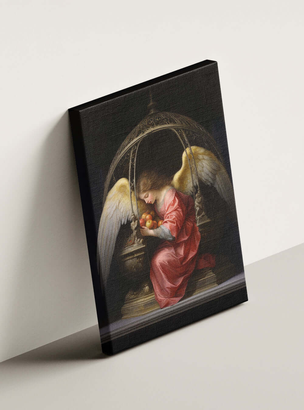 Psalm 18:1 Angelic Scene Christian Canvas Print