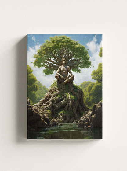 Psalm 1:3 - Tree Spirit Guardian - Christian Art Canvas Print