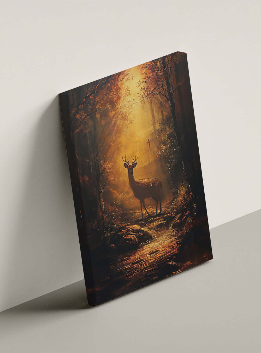 Psalm 42:1 Deictic Canvas - Yearning Deer - Christian Wall Art Print