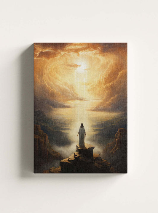 Psalm 8:9 Mystical Sunrise Christian Canvas Art Print