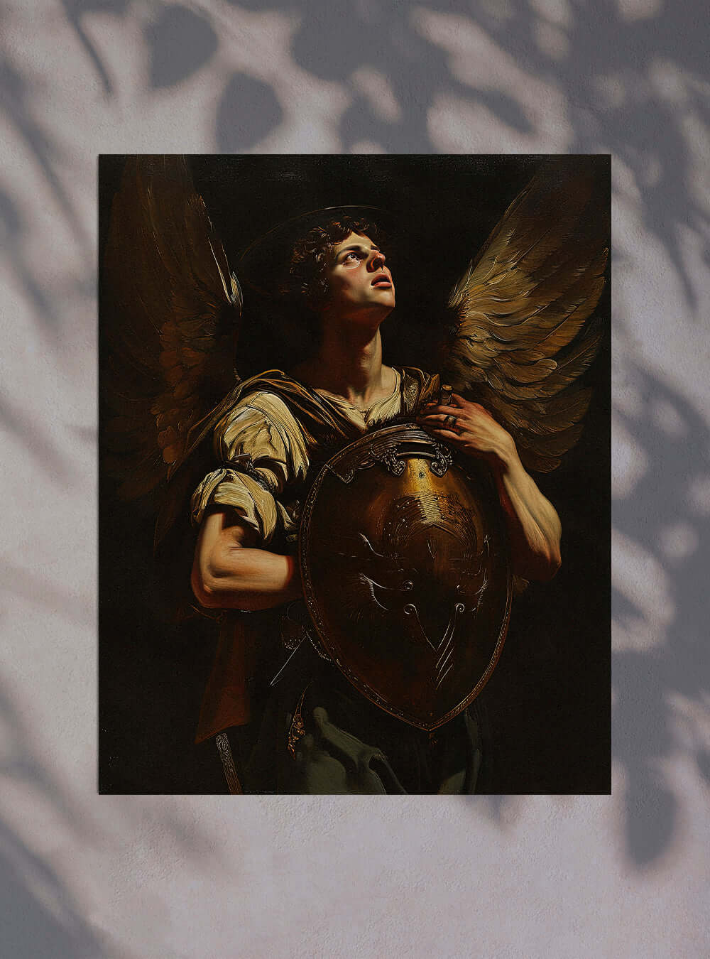 Psalm 9:2 Baroque Angelic Warrior Scripture Images Print