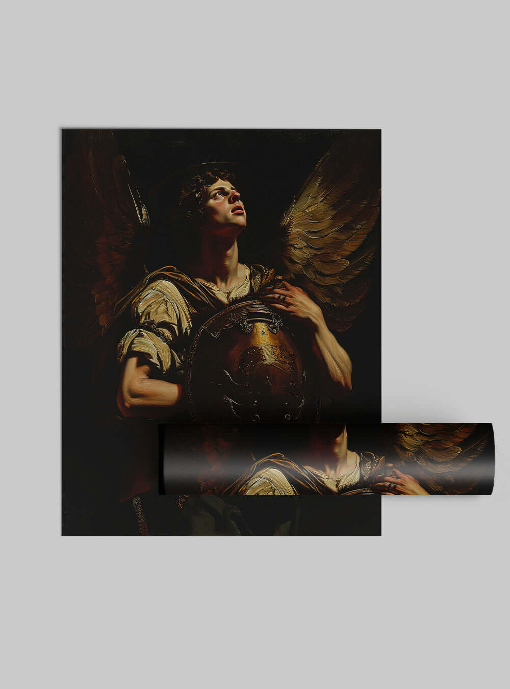 Psalm 9:2 Baroque Angelic Warrior Scripture Images Print