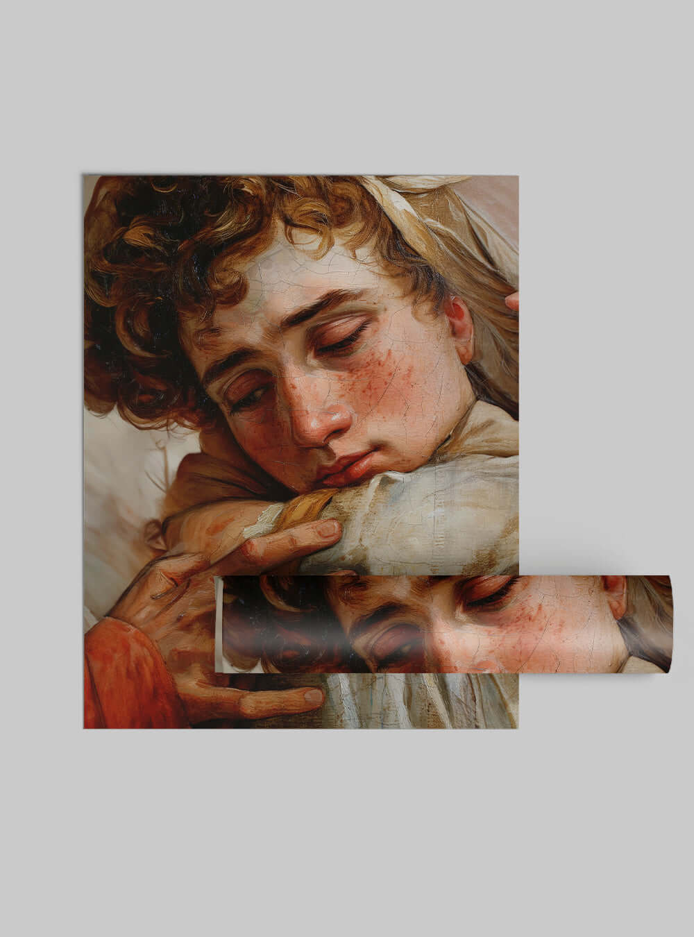 Religious Painting Neoclassical Embrace Poster Print