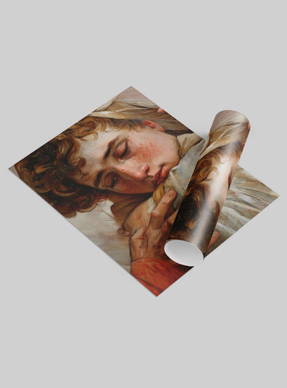 Religious Painting Neoclassical Embrace Poster Print