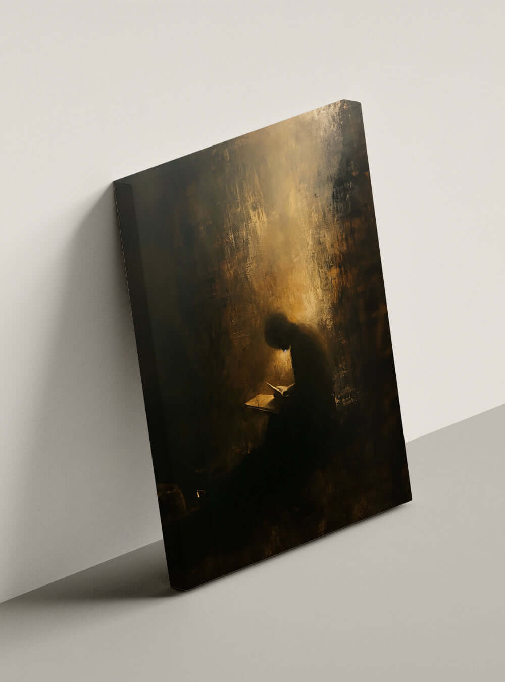 Religious Painting Reflecting Secret Serenity Scripture Canvas Print