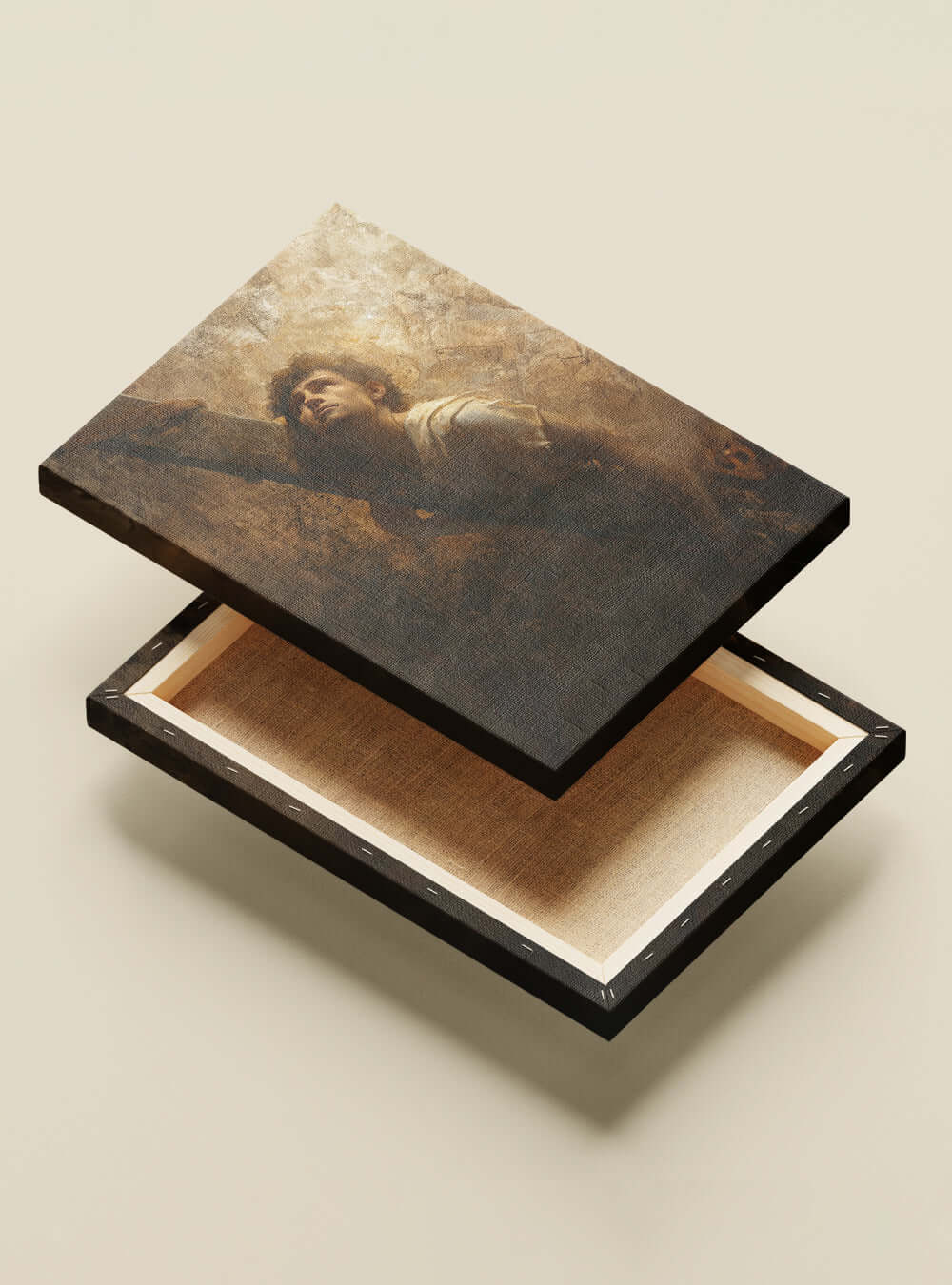 Resilient Ascension Neoclassical Canvas: Christian Wall Art