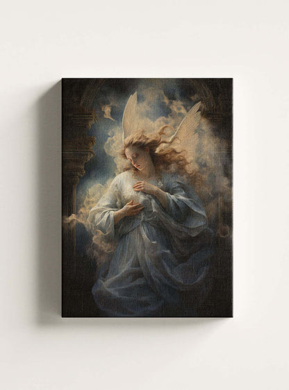 Revelation 10:6 Angelic Art - Christian Canvas Print