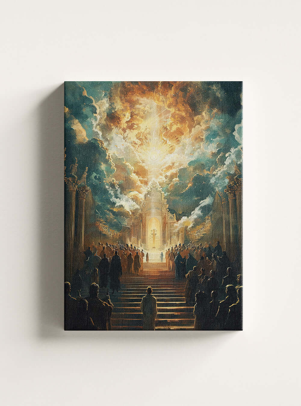 Revelation 19:6 Inspirational Bible Verse Art Canvas Print