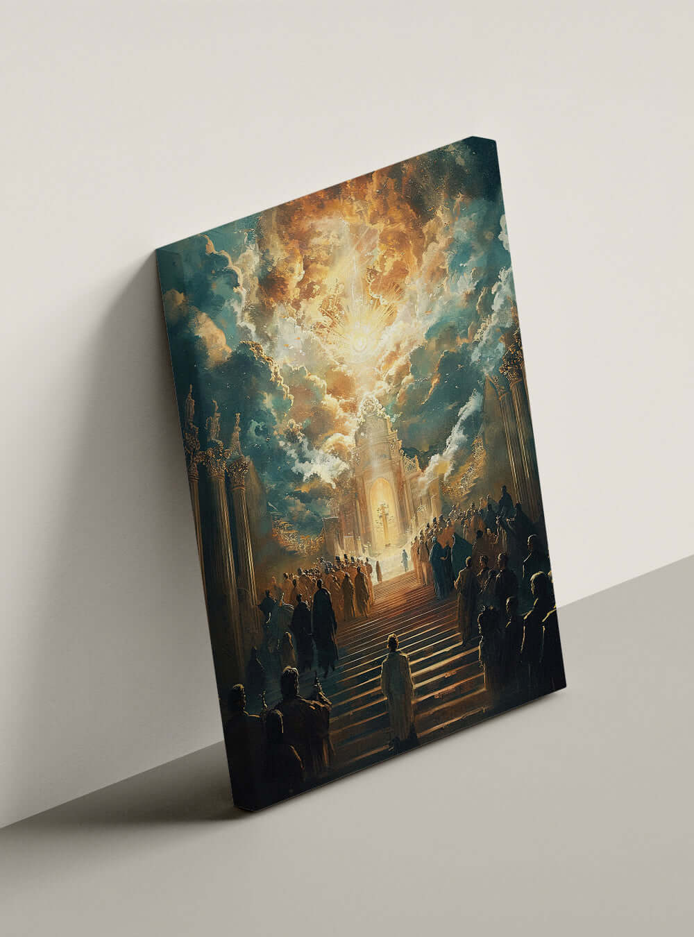 Revelation 19:6 Inspirational Bible Verse Art Canvas Print