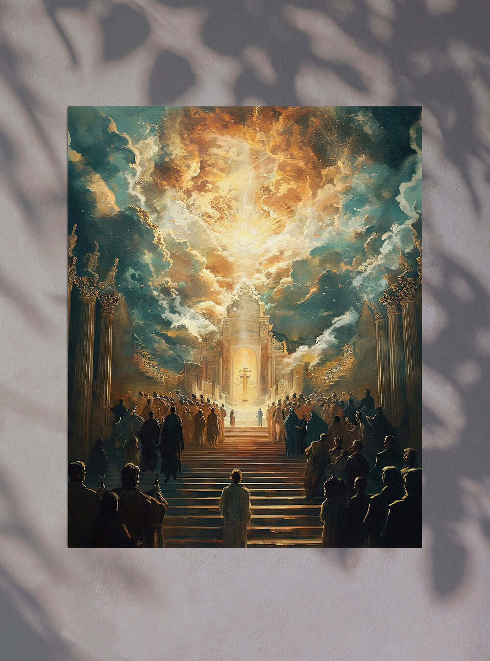 Revelation 19:6 Inspiring Christ Paintings Heavenly Vision Poster Print