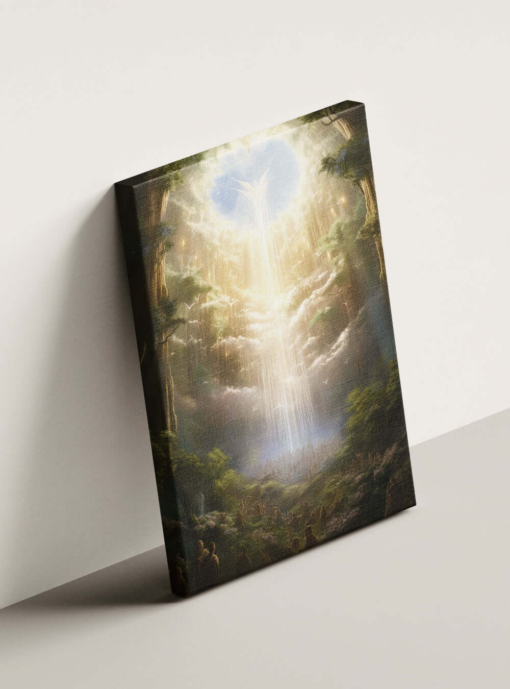 Revelation 20:6 Angel Descend Sacred Art Canvas Print