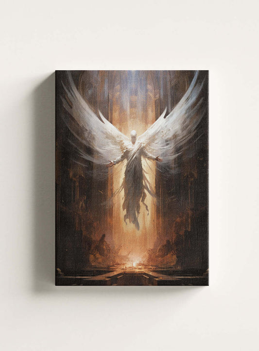 Revelation 21:4 Angelic Glory - Christian Canvas Print