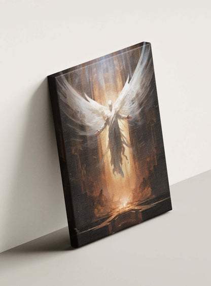 Revelation 21:4 Angelic Glory - Christian Canvas Print