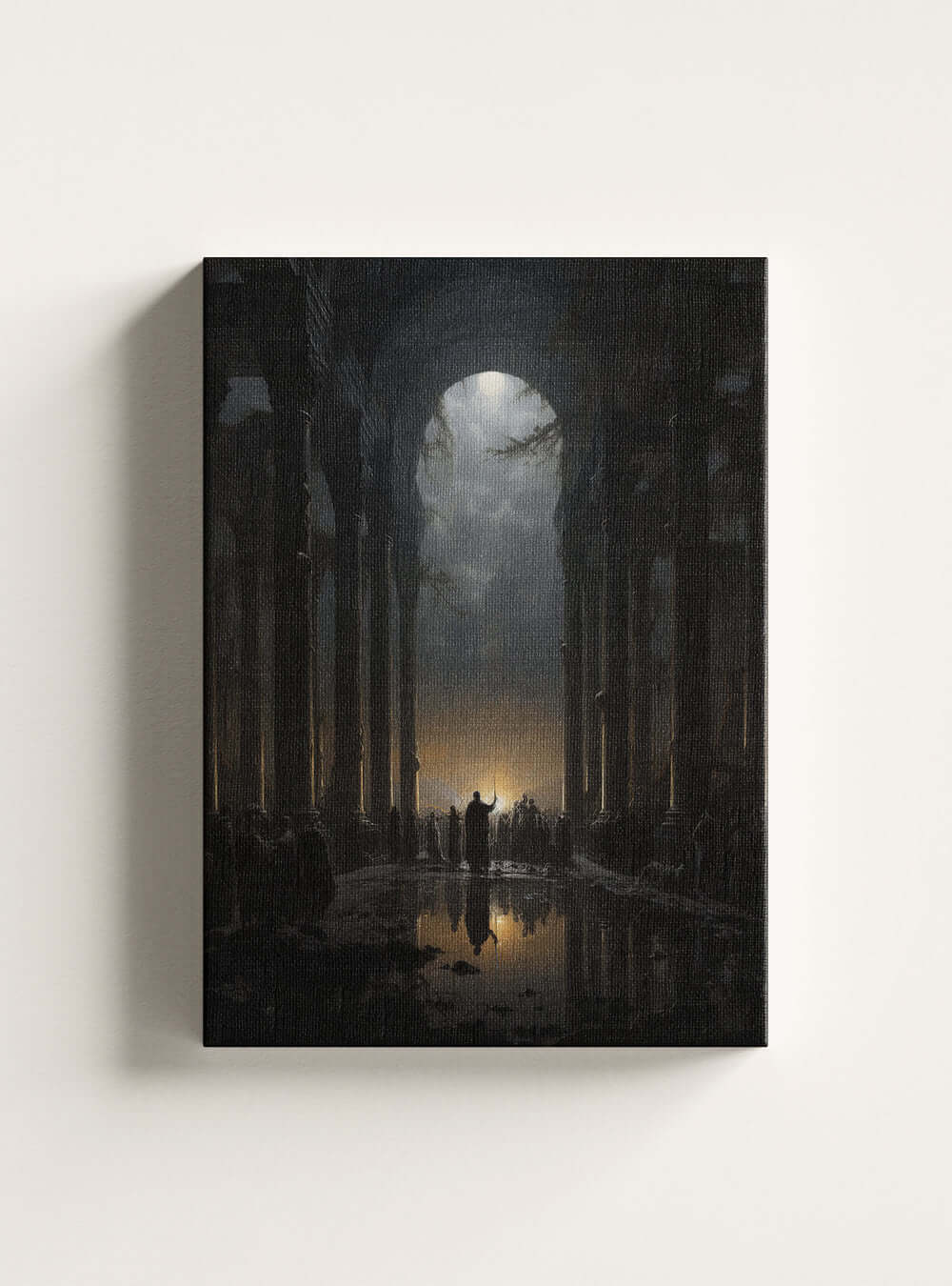 Revelation 21:6 Divine Light Temple - Sacred Art Canvas Print