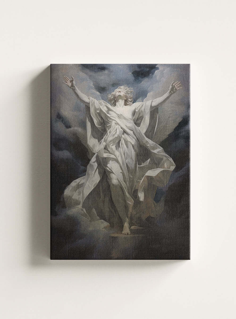 Revelation 22:12 - Angelic Ascend - Christian Decor Canvas Print